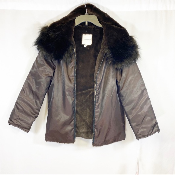Avec Les Filles Jackets & Blazers - Avec les filles fur hooded jacket